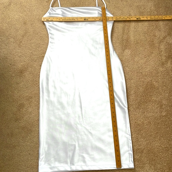 White midi slip dress - Picture 3 of 7
